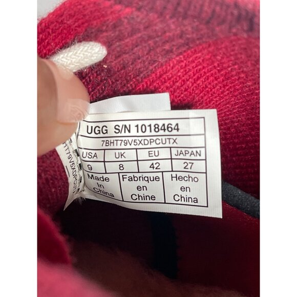 NWOB UGG For Men Neumel Hyperweave Wool / Suede Chukka Boots Flag Red US Size 9 - Picture 9 of 11